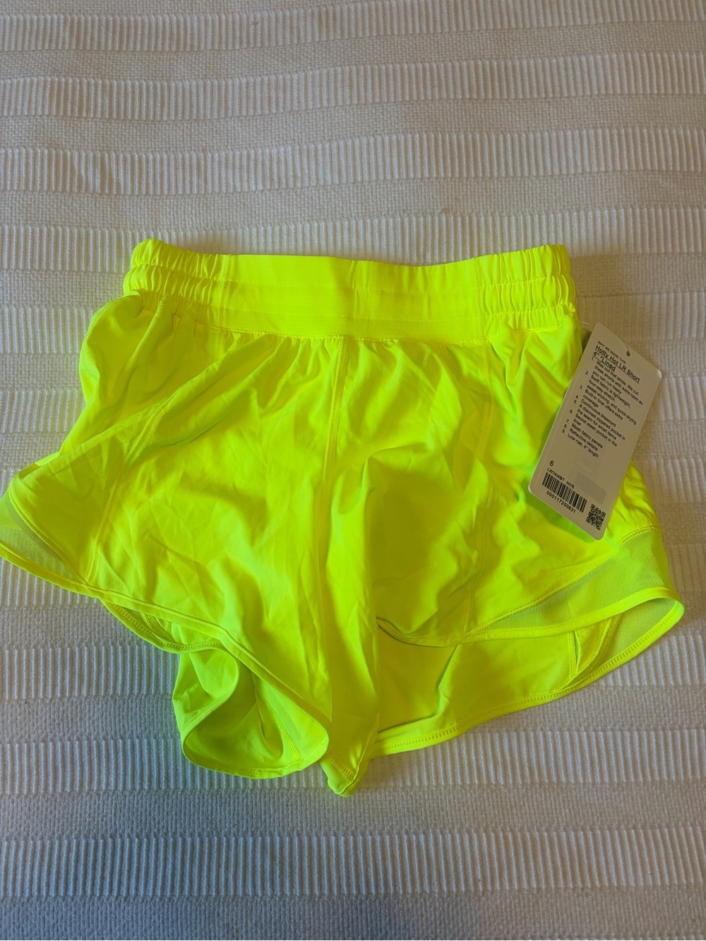 Neon Yellow Women's Active Running Shorts
